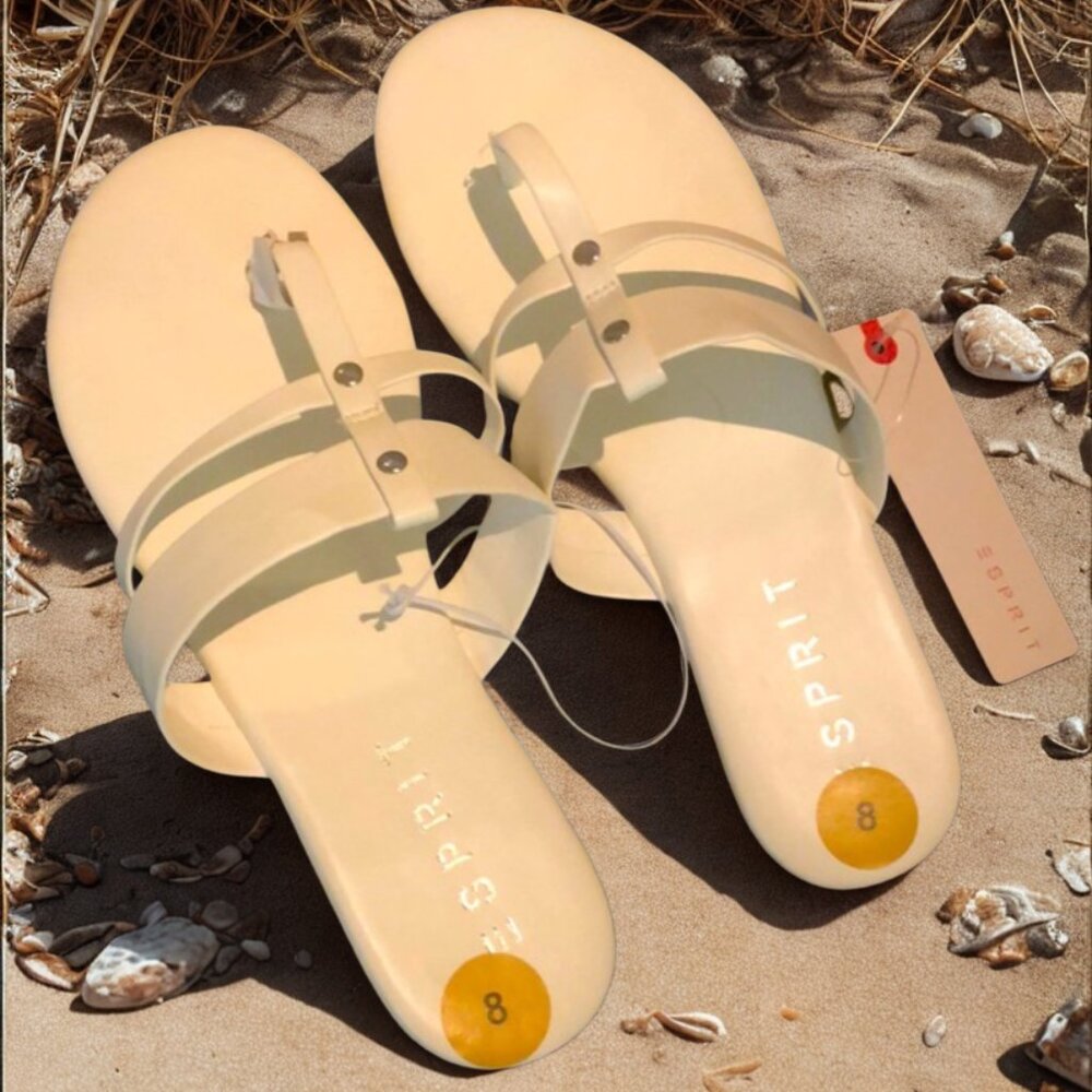 NWT Esprit White Trixie Sandals